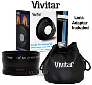 6637=(REDE-WA-6189-&-RING-3594): Wide-Angle Lens for Canon HV20 HG10 WD-H43 Camcorder 43mm