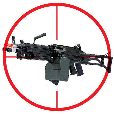 m249 M-249 Para Saw Aeg Airsoft Rifle Machine Gun Metal