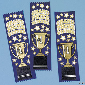 Lot of 12 Satin Grand Prize Winner Award Ribbons | eBay
