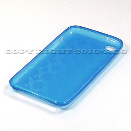 Blue TPU Gel Hard Case Cover For Apple iPod Touch 4 4th Generation