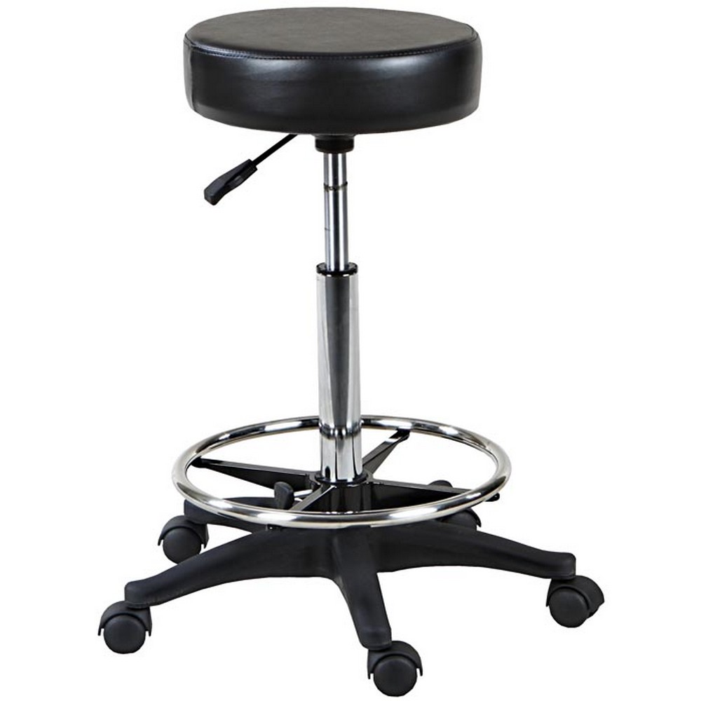 New Black Hydraulic All Purpose Stool Footrest St 10