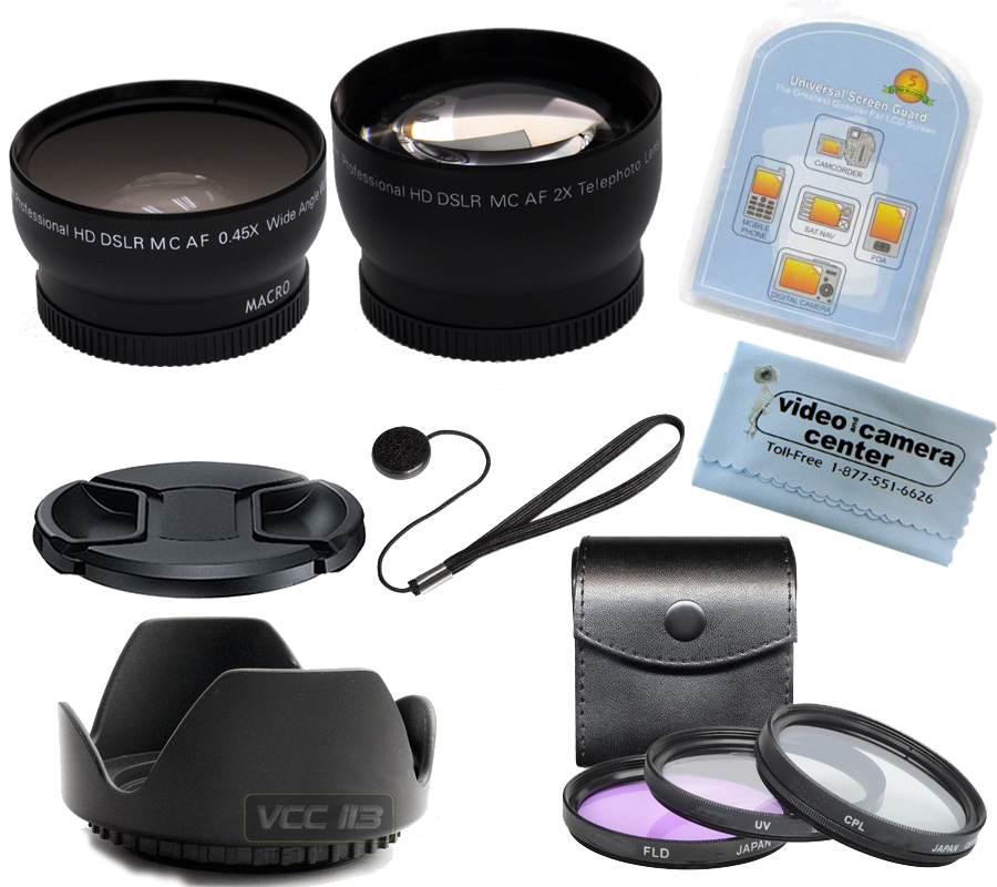 Pro Wide Tele Filter Kit Lens for Nikon D3100 D3 D700