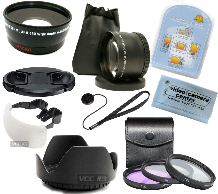 VCCKit FOR Canon 60D Lens Filter Hood POP UP 18 55mm ++  