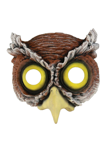Adult Owl Halloween Costume Half Mask