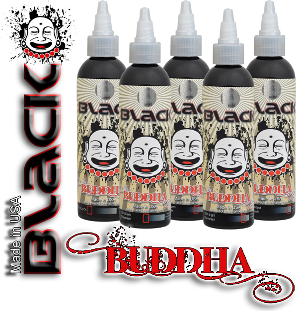 oz Black Buddha Shading Greywash Tattoo Ink Set of 5  