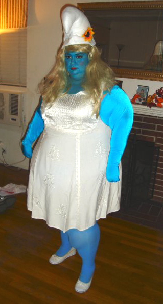 Rosalva Amador, Blue Smurfette in our Caileen Mini Dress. Alternative 