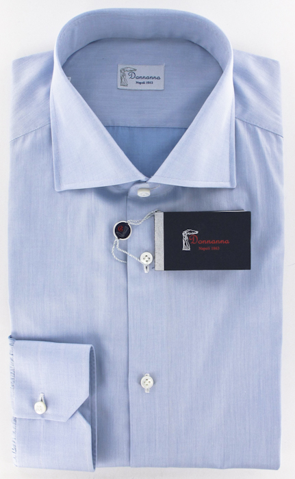 New $500 Donnanna Light Blue Shirt 18.5/46  