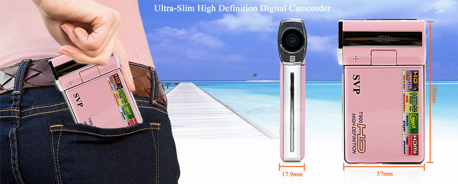 NEW 1280x720 HD Ultra Slim Digital Video Camcorder+Camera+/MP4 