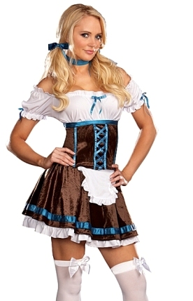 Funny Crossdresser Beer Maid Mens Oktoberfest Costume | eBay