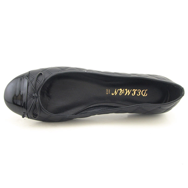 DELMAN Willa Black Flats Shoes Womens Size 8