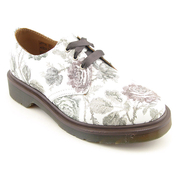 Dr Doc Martens Pascal Gray White Oxfords Shoes Womens 9