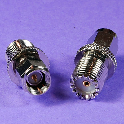 SMA MALE TO MINI UHF FEMALE COAX ADAPTER RF CONNECTOR  