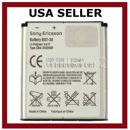 OEM Sony Ericsson BST 38 bst38 Z780 Z780i W980 Battery  