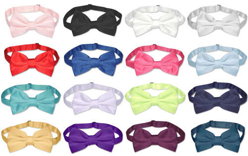 Men's Bow tie Solid Color Bowtie NEW Bowties Dicky Bow | eBay