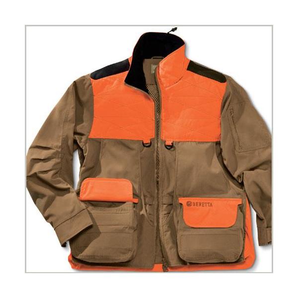 Beretta Upland Cordura Field Jacket Tan/Blaze Sz Medium