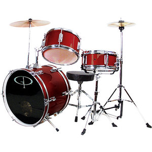 GP Percussion 3 Piece Complete Junior Drum Set