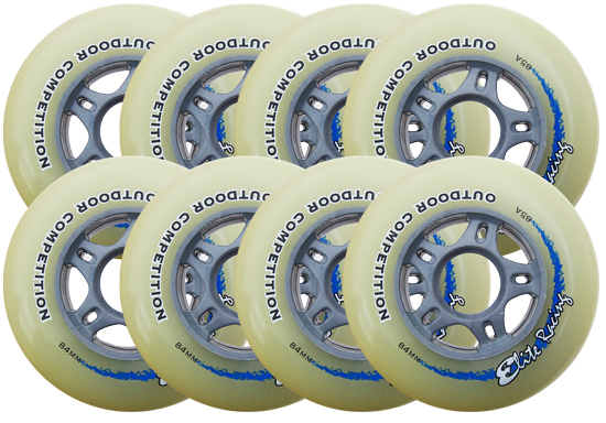 Elite Racing Inline Wheels 84mm 85A Speed 608 8 Wheel