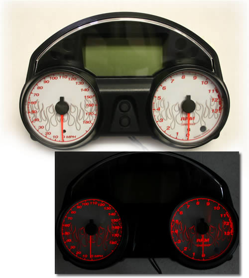 Speedhut Kawasaki ZX 14 zx14 Gauges Limited Flames New