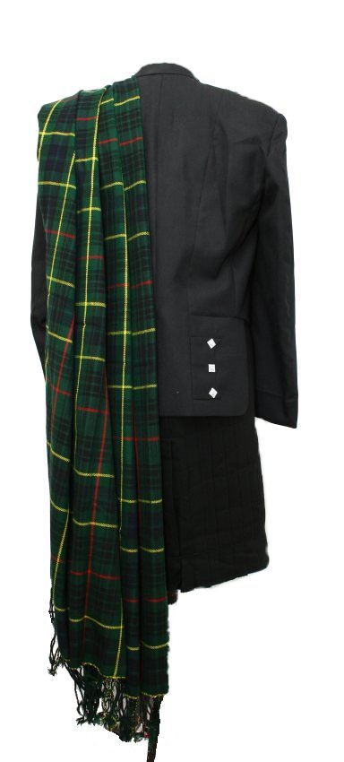 New Kilt Fly Plaid With Stone Brooch   Choice 6 Tartans  