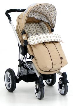 Petite Star Kurvi Abstract Baby Pram Pushchair   Nature  