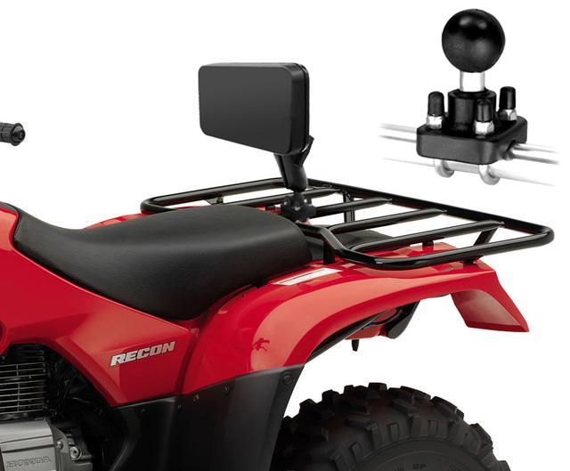 Yutrax Universal ATV Backrest TX218 - 1 Pack Black