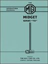 Mg Midget Seies Td & Tf Workshop Manual & Mg Midget Series Td Operation Manual Handbook