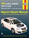 VW Jetta, Rabbit, GTI & Golf 2006 thru 2011 Haynes Repair Manual