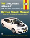 VW Jetta, Rabbit, GTI & Golf 2006 thru 2011 Haynes Repair Manual