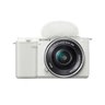 Sony NEW - ZVE10LW - ZV-E10 | Interchangeable Lens Vlog Camera with 16-50mm Lens Kit (White)